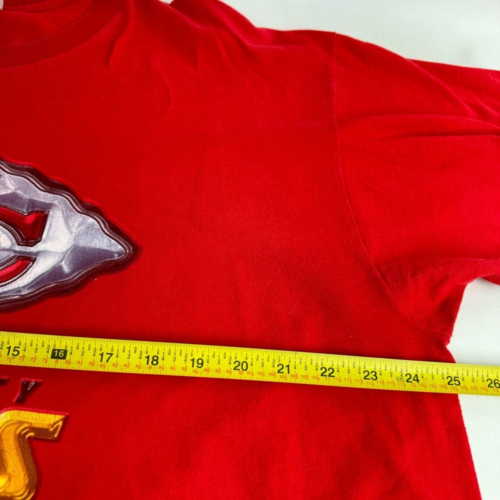 Pro Player Kansas City Chiefs Tee Shirt Red Vintage Crew Neck Short Sleeve XXL - Picture 7 of 13